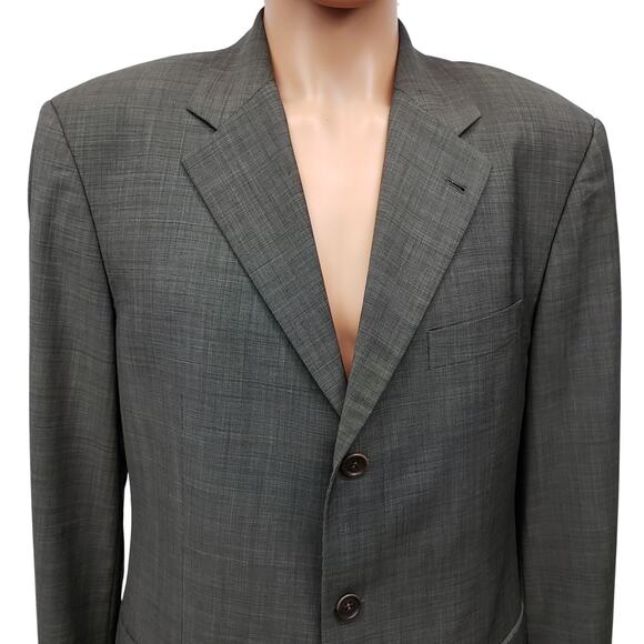 Hugo Boss Angelico Lucca Suit Jacket Sport Coat 42 R Virgin Italian 120s Wool - Picture 2 of 14